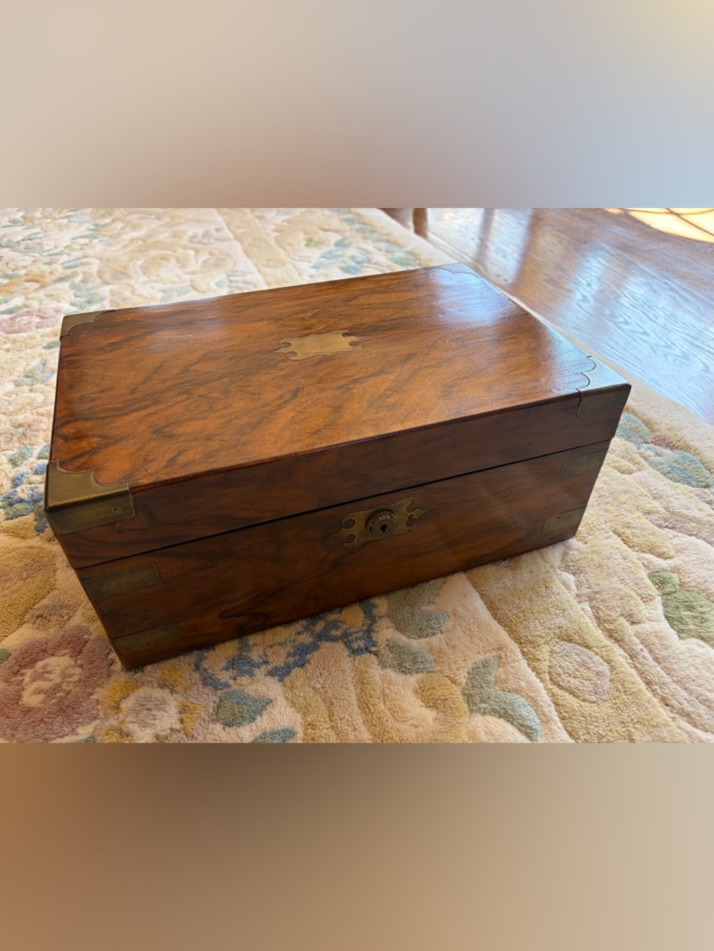 Antique English Rosewood Writing Box